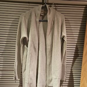 Max Studio Light Gray Knit Cardigan